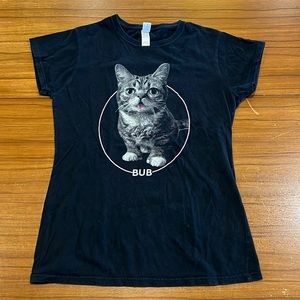 It’s Lil Bub! Women’s medium, black t shirt, famous cats